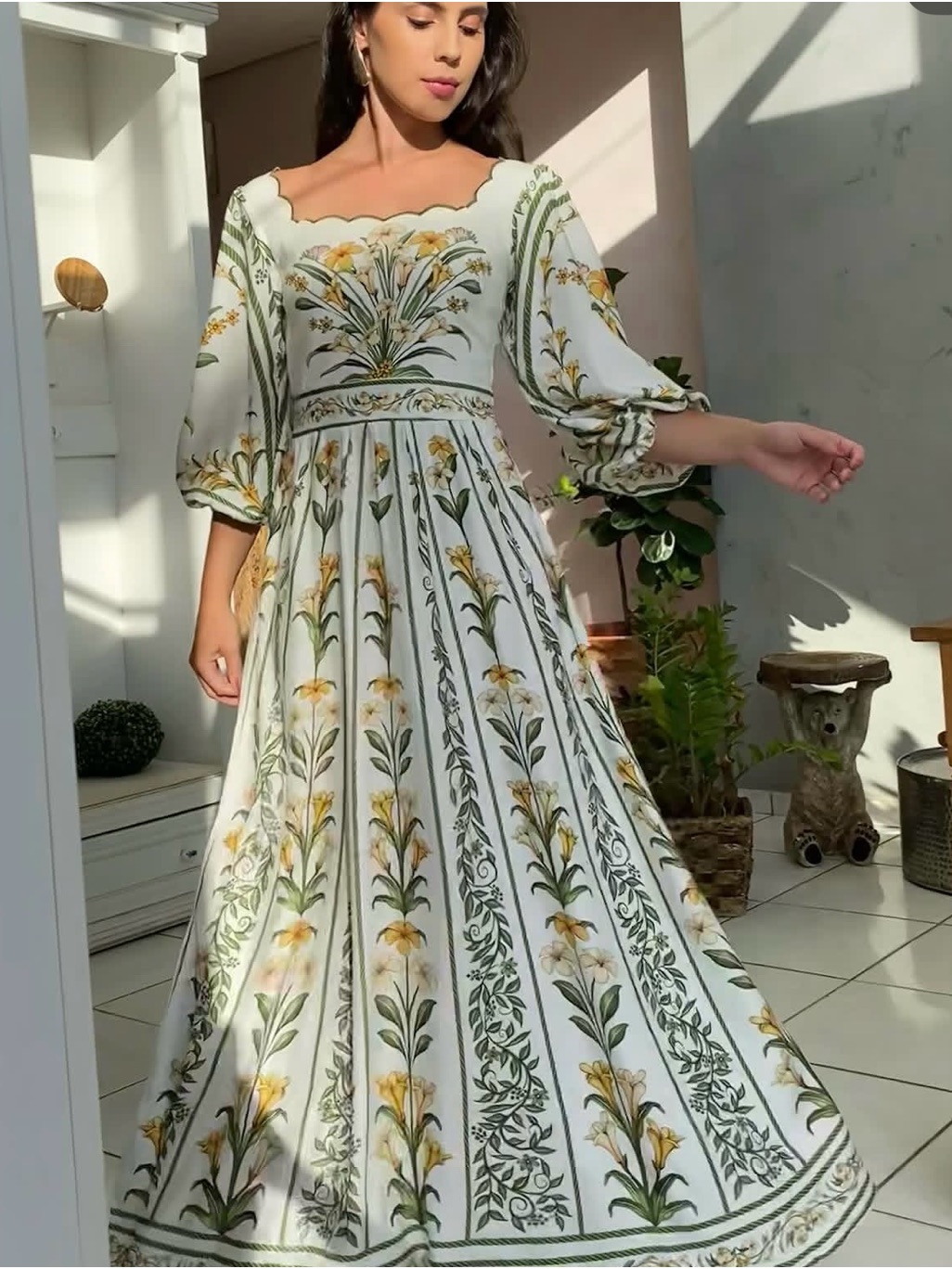 Farm Rio Antonia Floral Dress